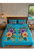 Hand Painted Rayon Bedsheet Set King Size